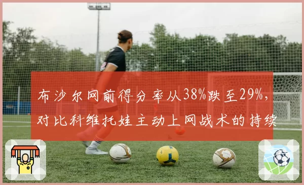 布沙尔网前得分率从38%跌至29%，对比科维托娃主动上网战术的持续性差异